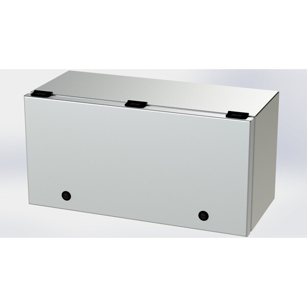 Saginaw Control & Engineering 1/4 Turn Latch Electrical Enclosures, 9 in H, 8 in D, 18 in W, NEMA 3R, 4, 4X, 12, 13 SCE-L9188ELJSS - main